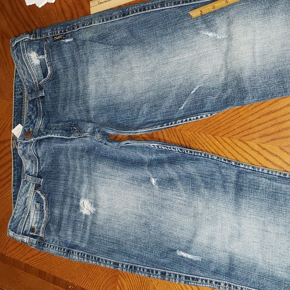 SILVER Twisted Boot Cut Distressed Jeans Size 36x31.5 - Picture 9 of 10